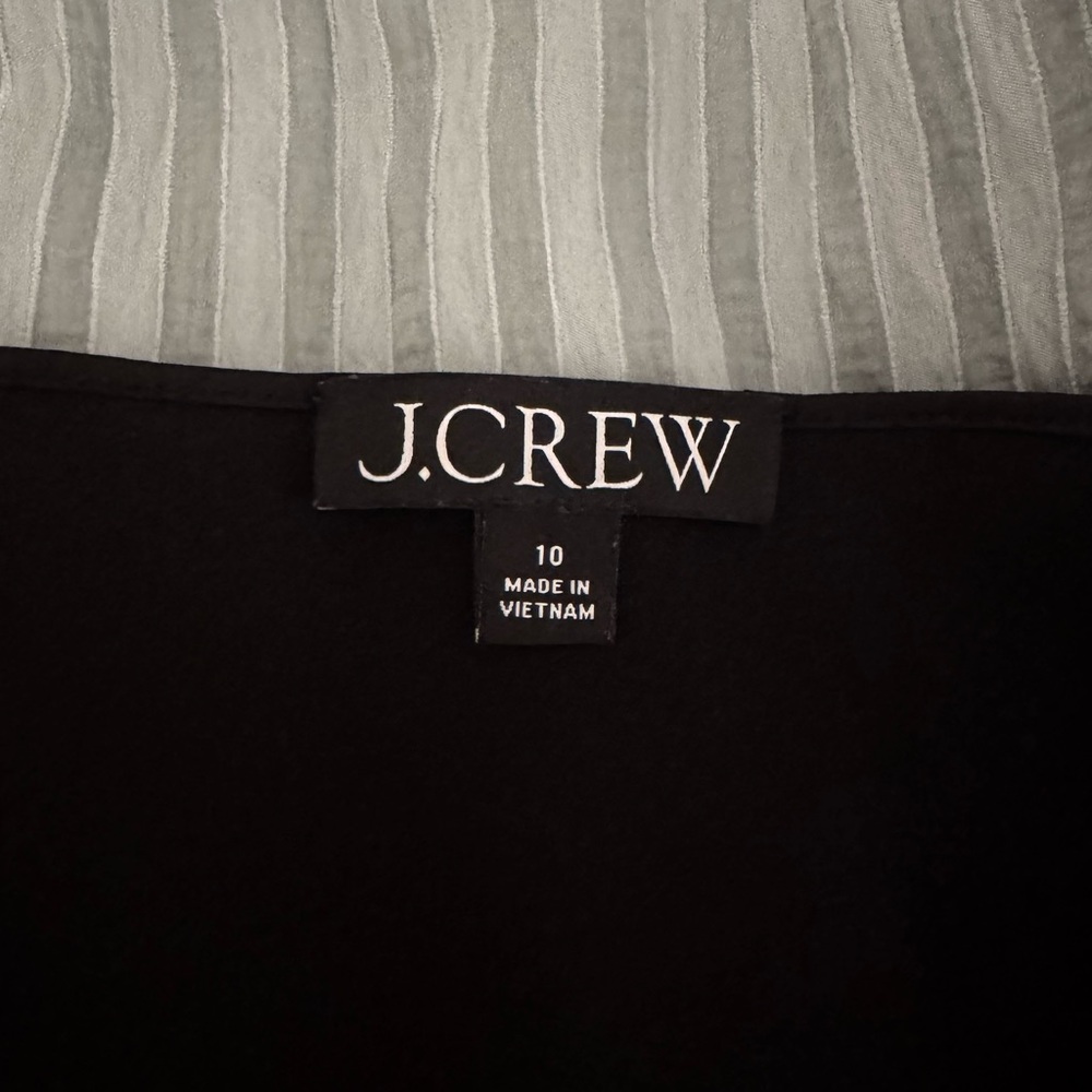 J. Crew Black Satin Slip Dress - Picture 4 of 5